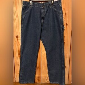Wrangler Men's 38x32 Heritage Stretch Carpenter Jeans Hammer Loop